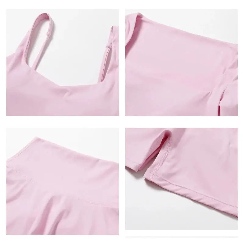 Ctenkevet Long sleeve Shirt Sports Set Women Fitness Yoga Suit Crop Top High Waist Gym Set Women Quick-Dry 2Pcs Yoga Clothes dermacollagene.com