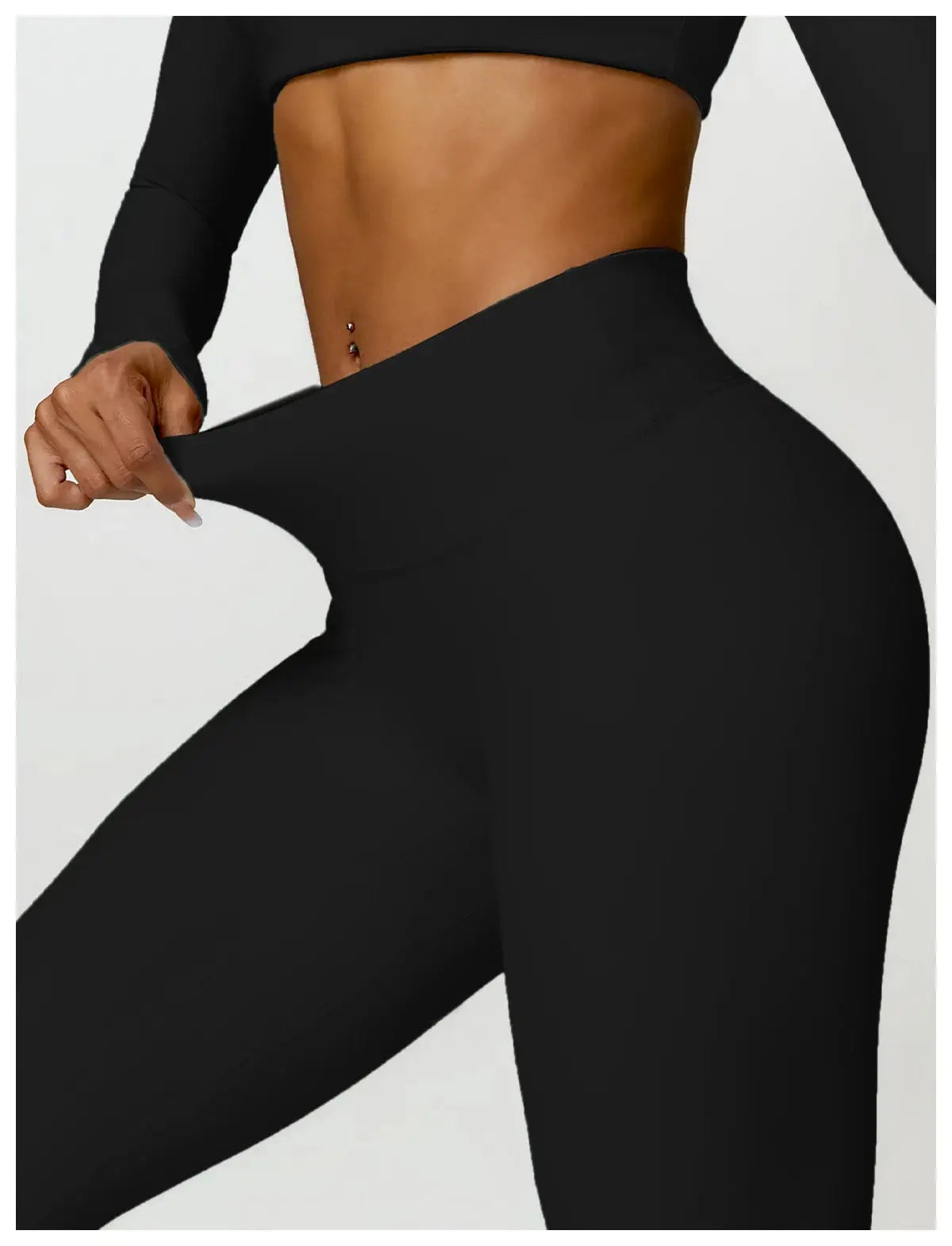 Ctenkevet Long sleeve Shirt Sports Set Women Fitness Yoga Suit Crop Top High Waist Gym Set Women Quick-Dry 2Pcs Yoga Clothes dermacollagene.com