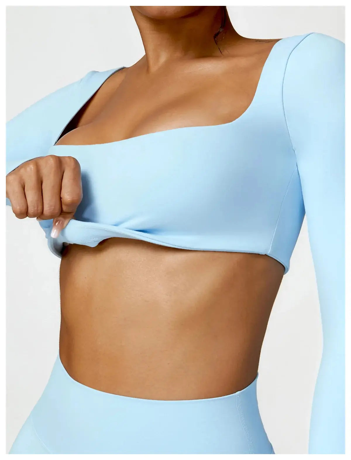 Ctenkevet Long sleeve Shirt Sports Set Women Fitness Yoga Suit Crop Top High Waist Gym Set Women Quick-Dry 2Pcs Yoga Clothes dermacollagene.com