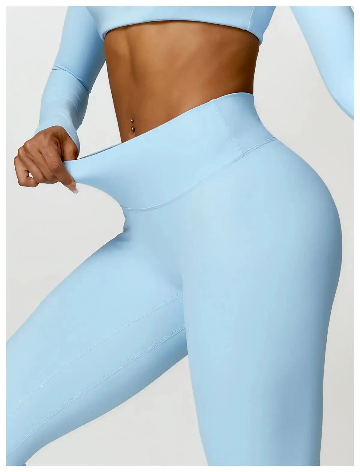 Ctenkevet Long sleeve Shirt Sports Set Women Fitness Yoga Suit Crop Top High Waist Gym Set Women Quick-Dry 2Pcs Yoga Clothes dermacollagene.com