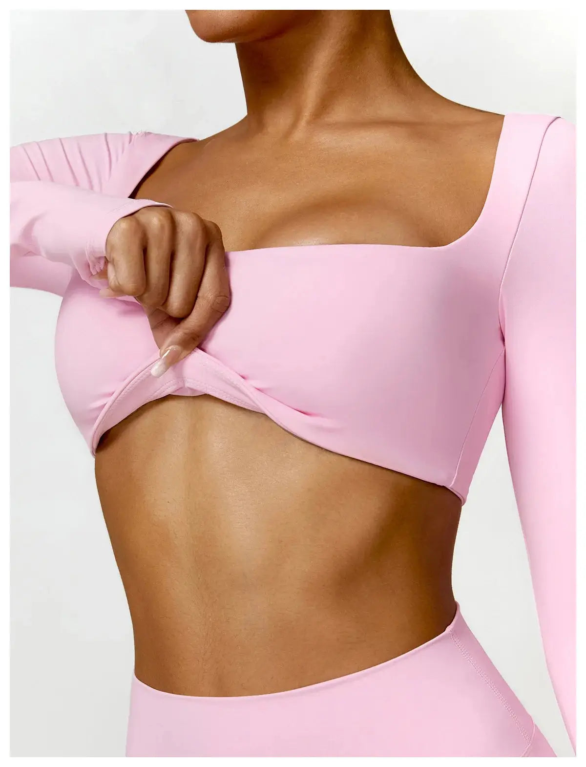 Ctenkevet Long sleeve Shirt Sports Set Women Fitness Yoga Suit Crop Top High Waist Gym Set Women Quick-Dry 2Pcs Yoga Clothes dermacollagene.com
