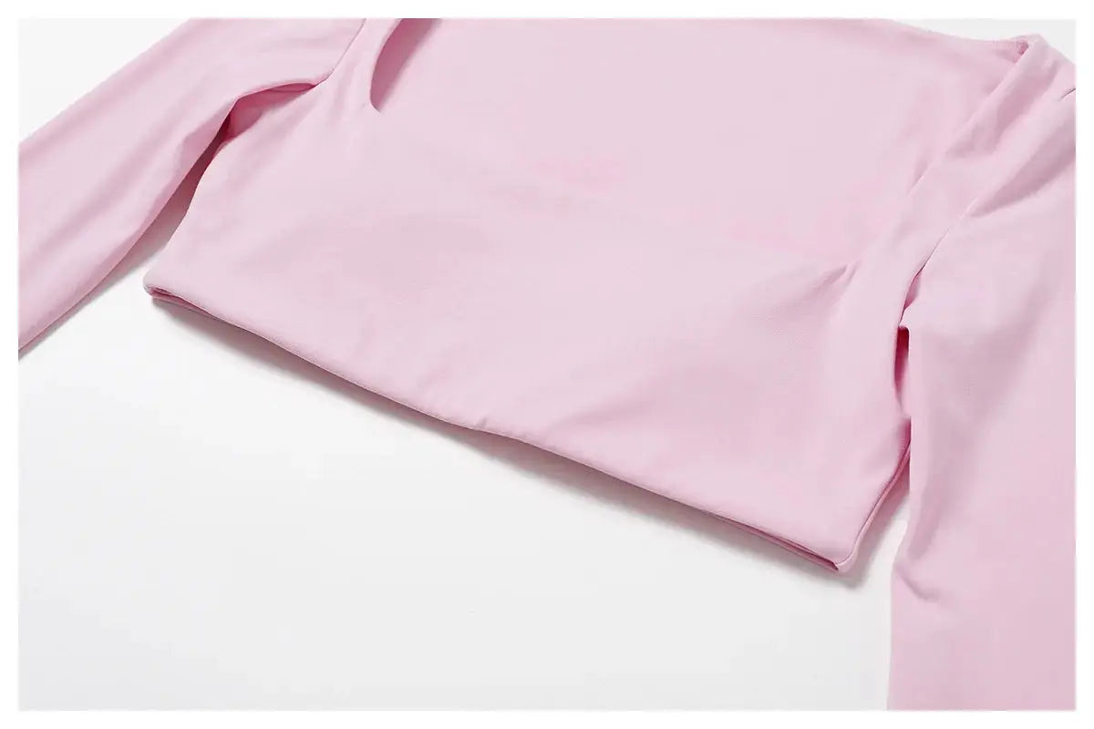 Ctenkevet Long sleeve Shirt Sports Set Women Fitness Yoga Suit Crop Top High Waist Gym Set Women Quick-Dry 2Pcs Yoga Clothes dermacollagene.com