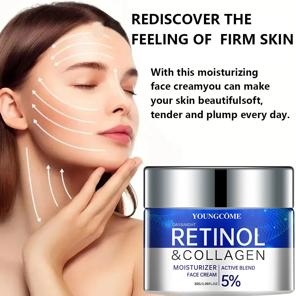 Retinol Cream Serum Combo Set Locks In Moisture Repairs Skin Smoothes Wrinkles Increases Elasticity For Younger Healthier Skin dermacollagene.com