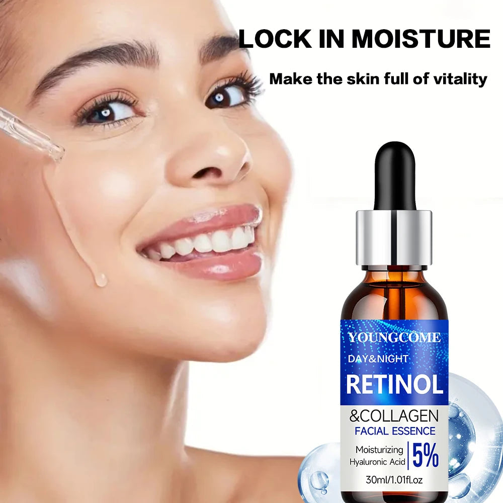 Retinol Cream Serum Combo Set Locks In Moisture Repairs Skin Smoothes Wrinkles Increases Elasticity For Younger Healthier Skin dermacollagene.com
