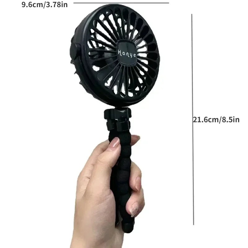 Baby Stroller Fan Hand Held Rechargeable USB Bladeless Small Folding Fans Mini Ventilator Silent Table Outdoor Cooler Neck Fan dermacollagene.com