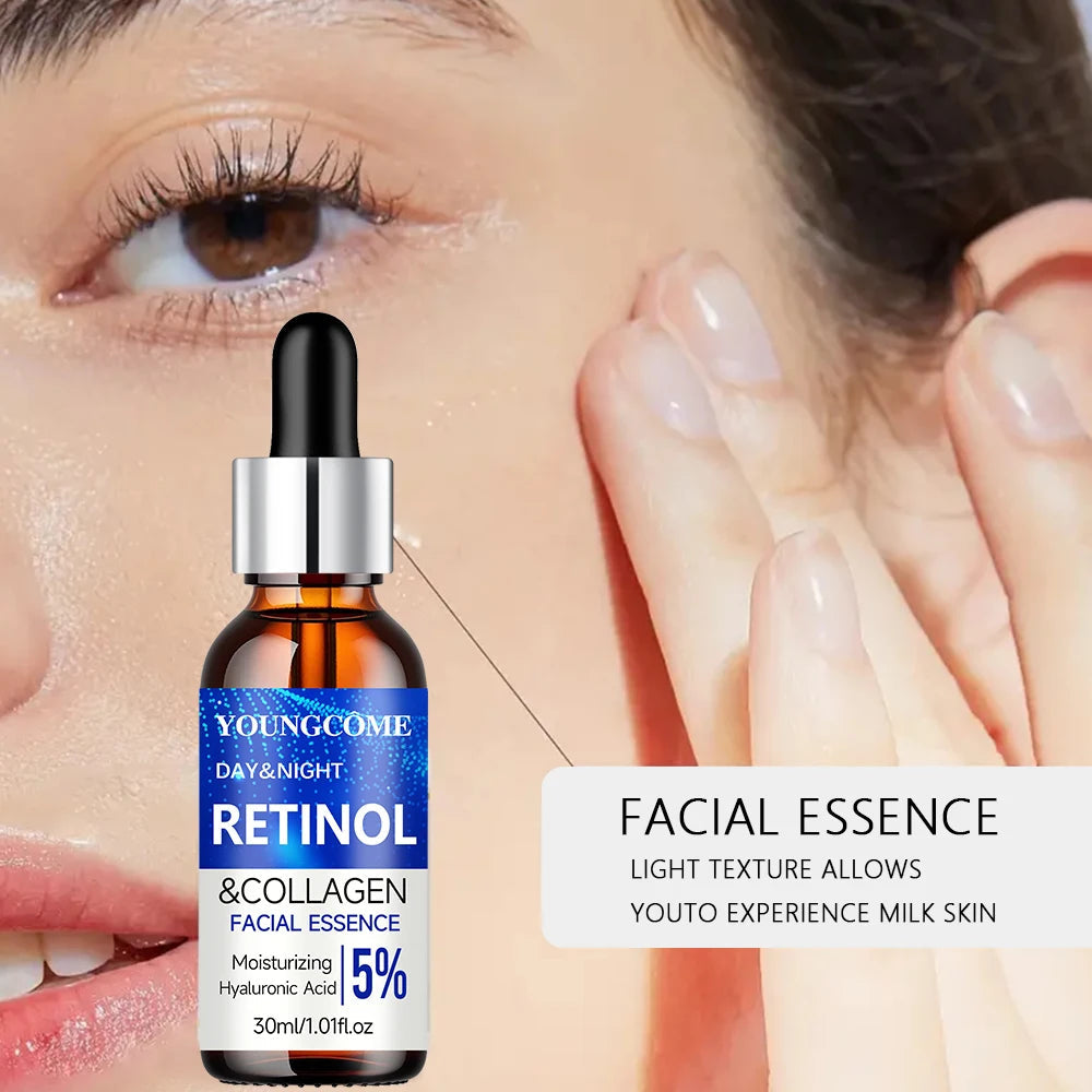 Retinol Cream Serum Combo Set Locks In Moisture Repairs Skin Smoothes Wrinkles Increases Elasticity For Younger Healthier Skin dermacollagene.com
