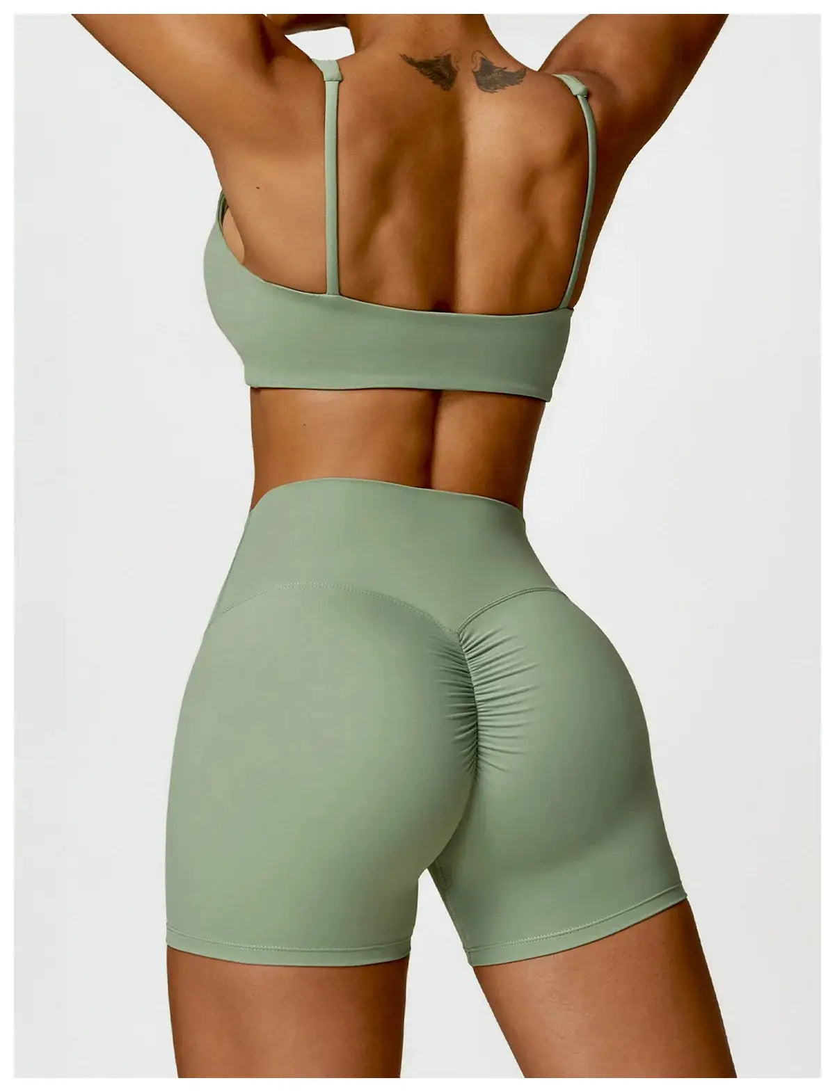 Yoga Set 2PCS Women Gym Long Sleeve Seamless Sportswear Workout Clothes Athletic Wear Legging Fitness Bra Crop Top Sports Suits dermacollagene.com