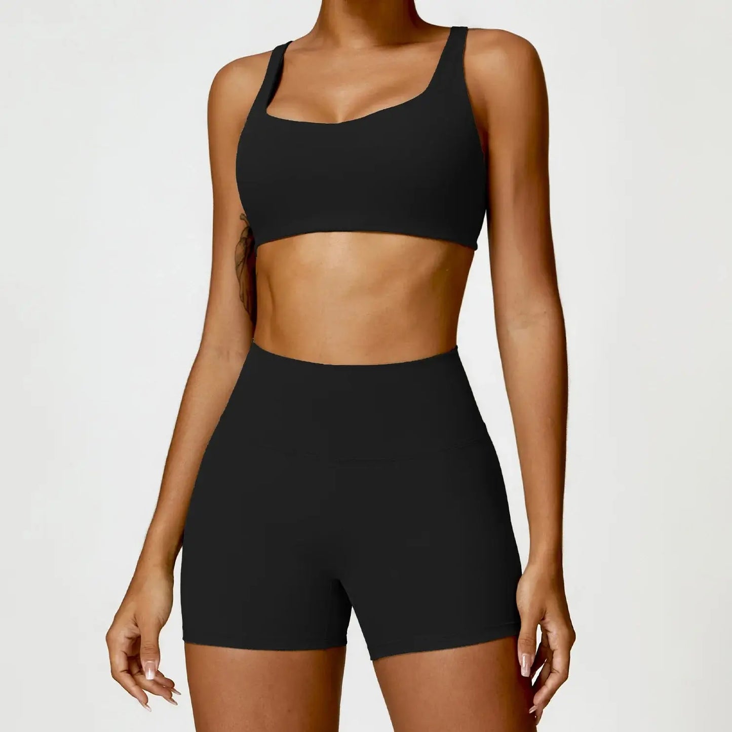 Yoga Set 2PCS Women Gym Long Sleeve Seamless Sportswear Workout Clothes Athletic Wear Legging Fitness Bra Crop Top Sports Suits dermacollagene.com