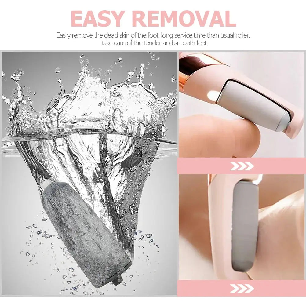 6 Pcs Foot Grinder Replacement Head Electronic File Pedicure Tools for Feet Walker Heads Aldult Accessory dermacollagene.com