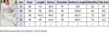 Elegant White Ribbed Print Pants Sets Pajamas Women Knitted V-Neck Loose Tops Autumn Elastic Long Pants Sleepwears Vintage dermacollagene.com