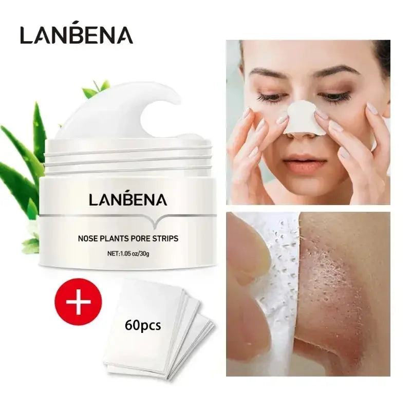 LANBENA Blackhead Remover Nose Mask Pore Strip Black Mask Peeling Treatment Face Deep Cleansing Skin Care Korea Cosmetics dermacollagene.com
