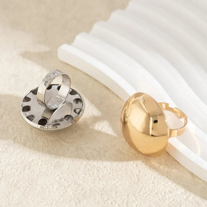 Irregular Chunky Big Geometric Gold Silver Color Rings for Women Men Personality Elastic Rope Connection Finger Rings dermacollagene.com