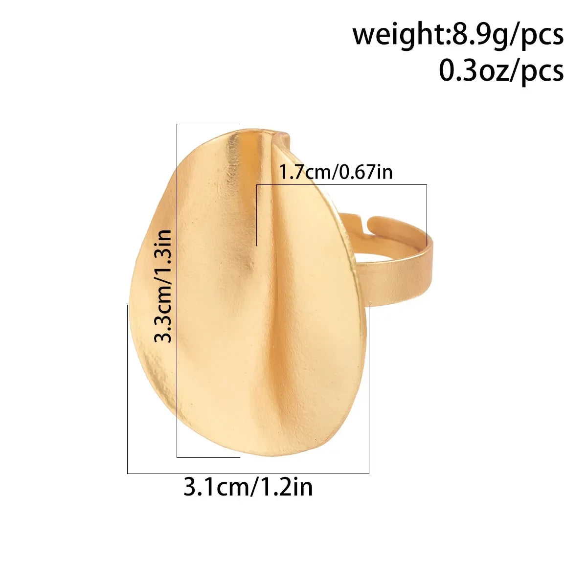Irregular Chunky Big Geometric Gold Silver Color Rings for Women Men Personality Elastic Rope Connection Finger Rings dermacollagene.com