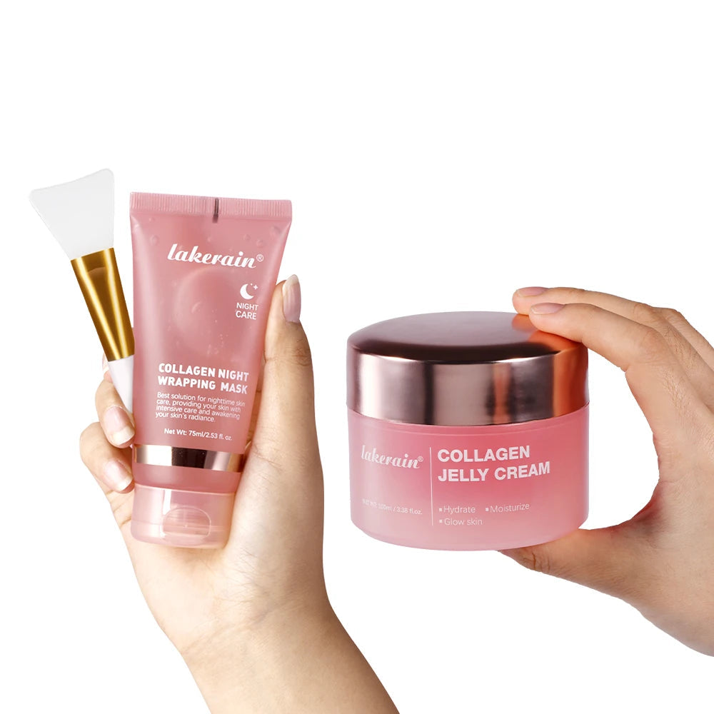 75ml Collagen Peel-off Mask Night Wrapping Facial Mud Firming mask Daily 100g Collagen Jelly Cream Hydrolyzed Collagen Skin Care dermacollagene.com