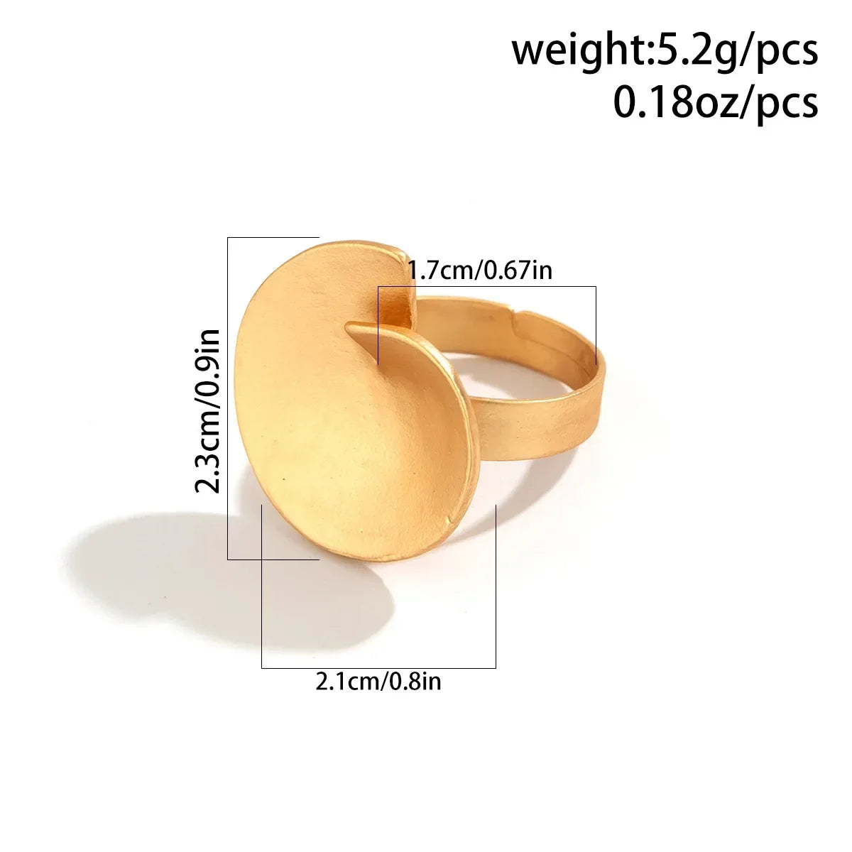 Irregular Chunky Big Geometric Gold Silver Color Rings for Women Men Personality Elastic Rope Connection Finger Rings dermacollagene.com