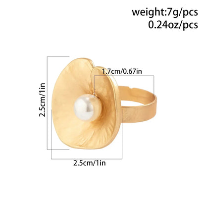 Irregular Chunky Big Geometric Gold Silver Color Rings for Women Men Personality Elastic Rope Connection Finger Rings dermacollagene.com