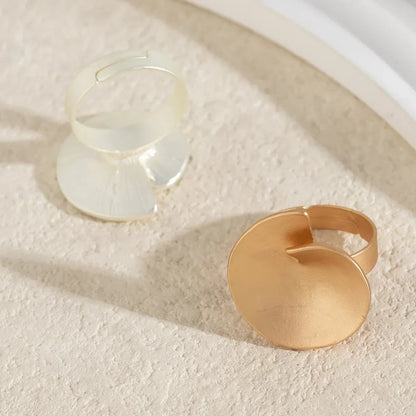 Irregular Chunky Big Geometric Gold Silver Color Rings for Women Men Personality Elastic Rope Connection Finger Rings dermacollagene.com