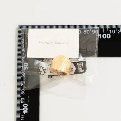 Irregular Chunky Big Geometric Gold Silver Color Rings for Women Men Personality Elastic Rope Connection Finger Rings dermacollagene.com