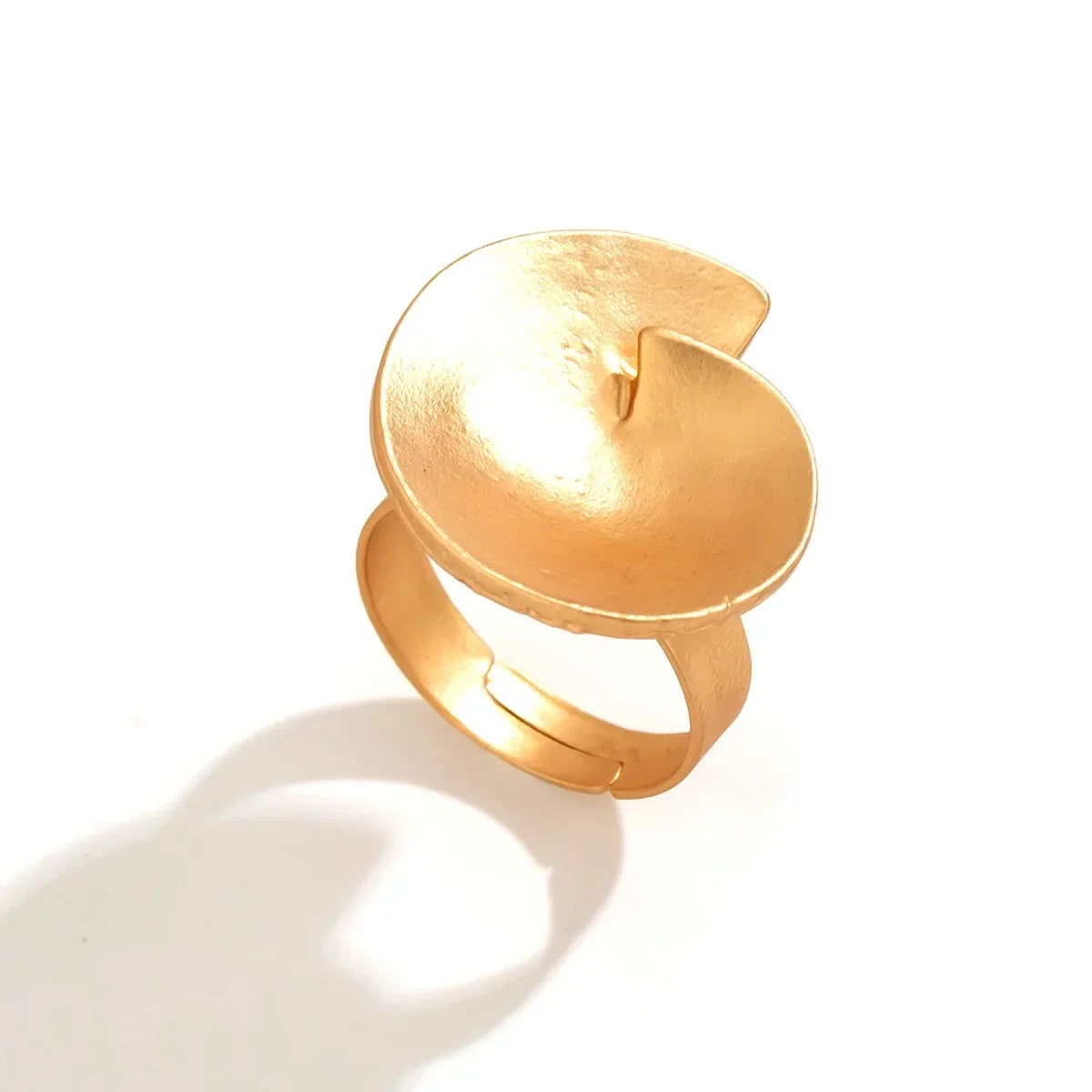 Irregular Chunky Big Geometric Gold Silver Color Rings for Women Men Personality Elastic Rope Connection Finger Rings dermacollagene.com