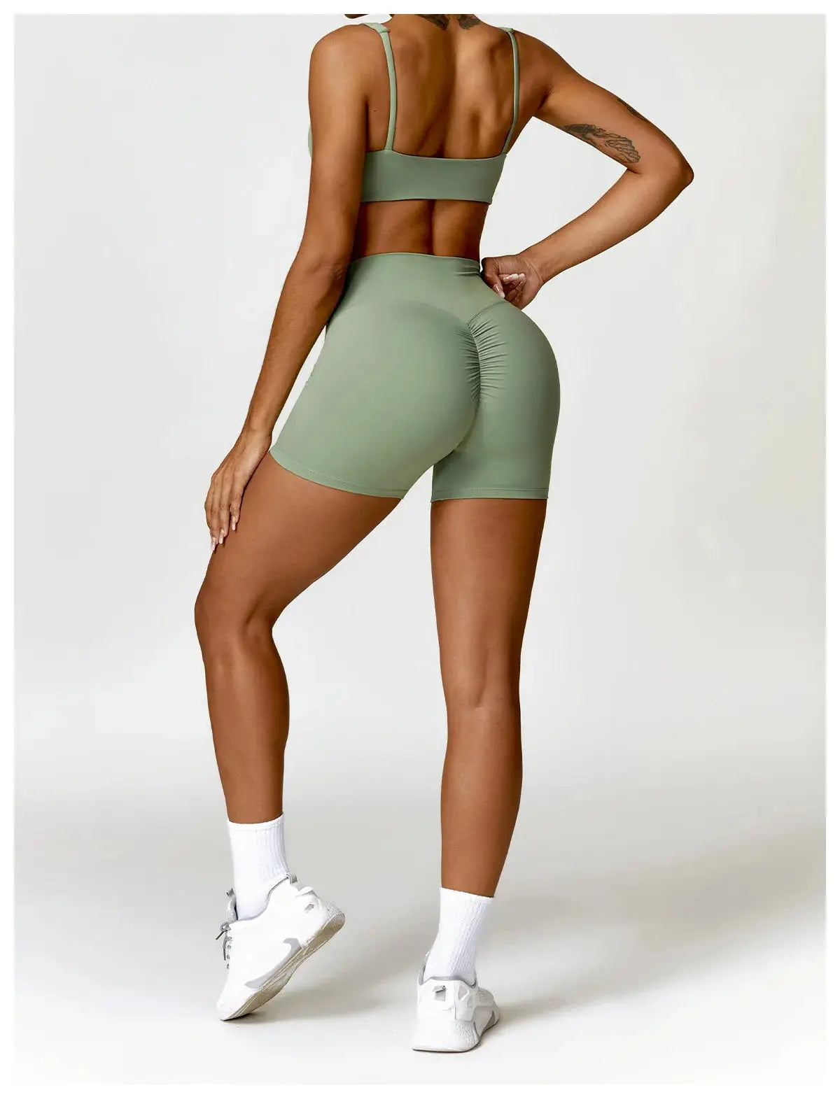 Yoga Set 2PCS Women Gym Long Sleeve Seamless Sportswear Workout Clothes Athletic Wear Legging Fitness Bra Crop Top Sports Suits dermacollagene.com