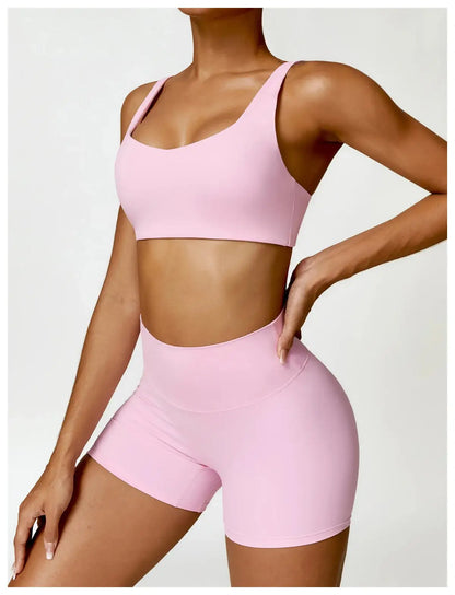 Yoga Set 2PCS Women Gym Long Sleeve Seamless Sportswear Workout Clothes Athletic Wear Legging Fitness Bra Crop Top Sports Suits dermacollagene.com