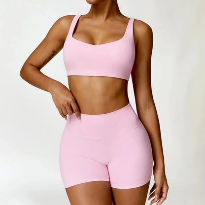 Yoga Set 2PCS Women Gym Long Sleeve Seamless Sportswear Workout Clothes Athletic Wear Legging Fitness Bra Crop Top Sports Suits dermacollagene.com